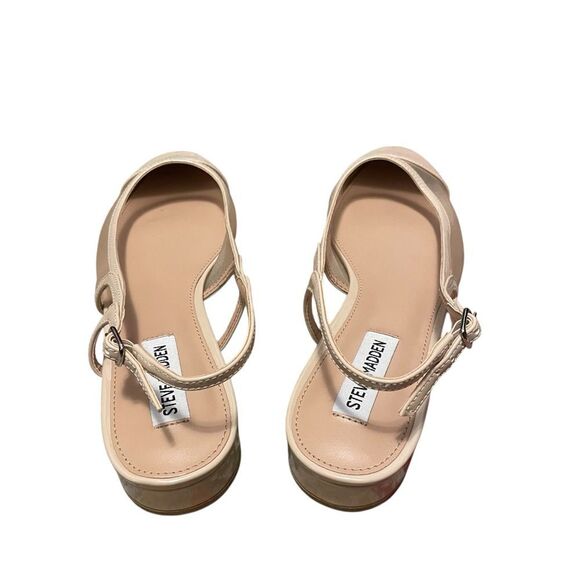 Steve Madden Vahalla Slingback Cap Toe Pumps Pale Pink Size 10 NEW - Picture 4 of 7